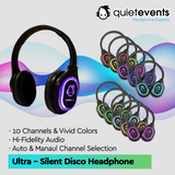 Silent Disco Headphone (U) - 10 CH Ultra
