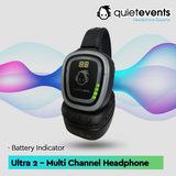 Silent Disco Headphone - 10 & 3 CH Ultra 2 - (ADA Compliant) (U2)