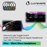 Silent Disco Headphone (U) - 10 CH Ultra